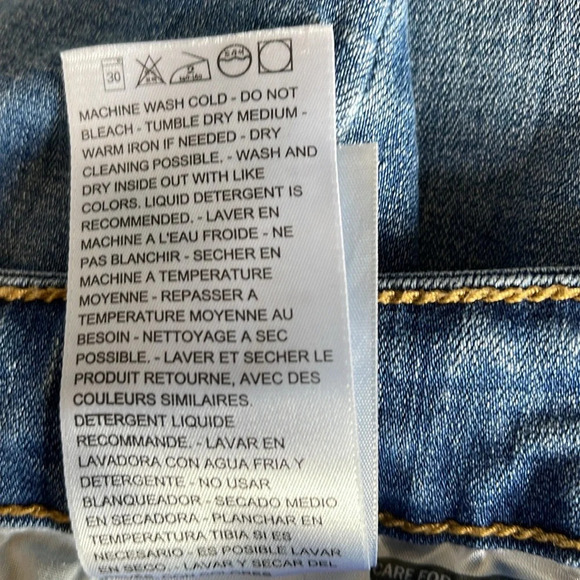 Levi’s 711 Skinny Jeans Blue Medium Wash Denim Mid Rise Red Tab Size 31 - Picture 9 of 12
